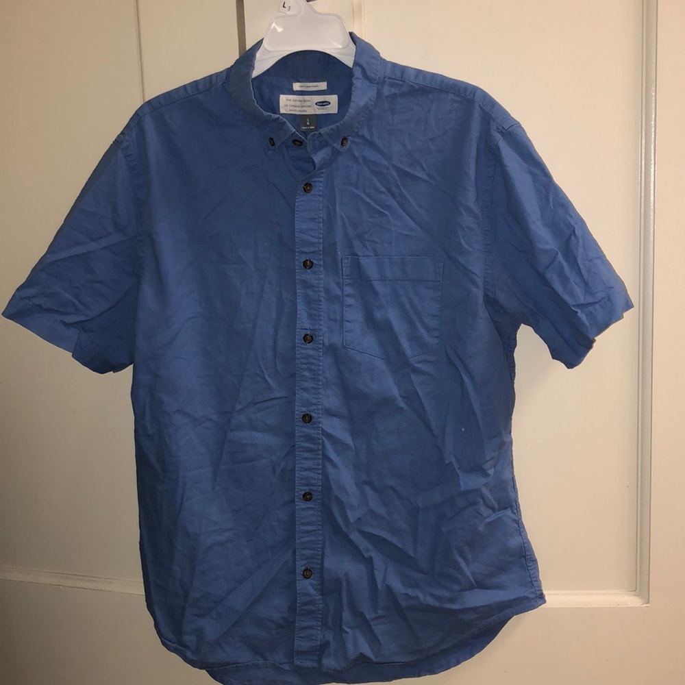 OLD NAVY powder blue men’s casual button down